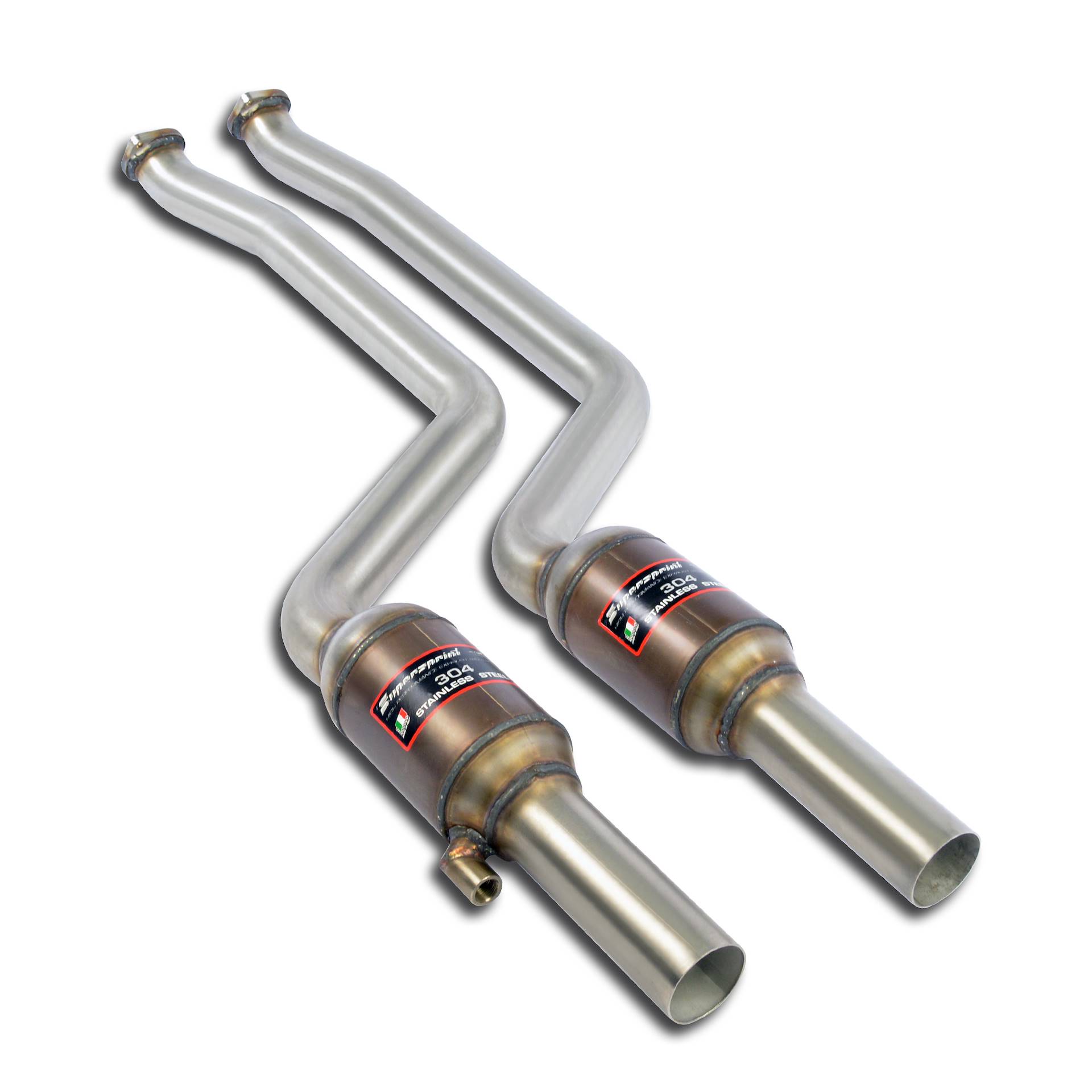 Scarico anteriore con catalizzatore metallico 200 CPSI destro + sinistro